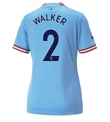 Manchester City Kyle Walker #2 Hemmatröja Dam 2022-23 Korta ärmar